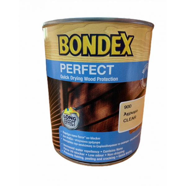 Υδατοδίαλυτο εμποτιστικό ξύλου BONDEX Perfect 750ml άχρωμο ΒΕΡΝΙΚΙΑ ΞΥΛΟΥ BONDEX